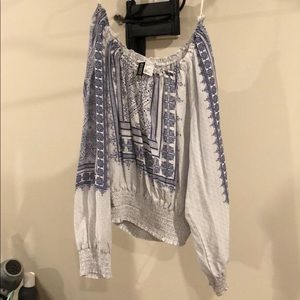 Off the shoulder blouse